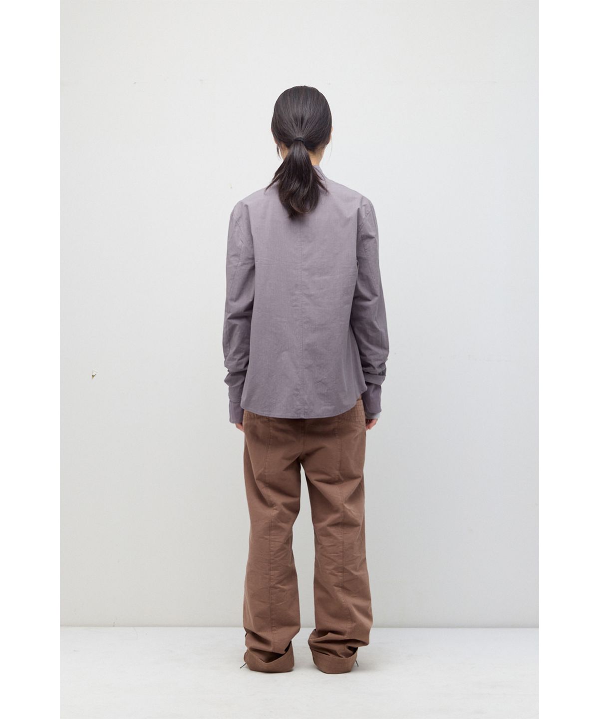 해칭룸(HATCHINGROOM) Slash Layer Shirket Purple Grey