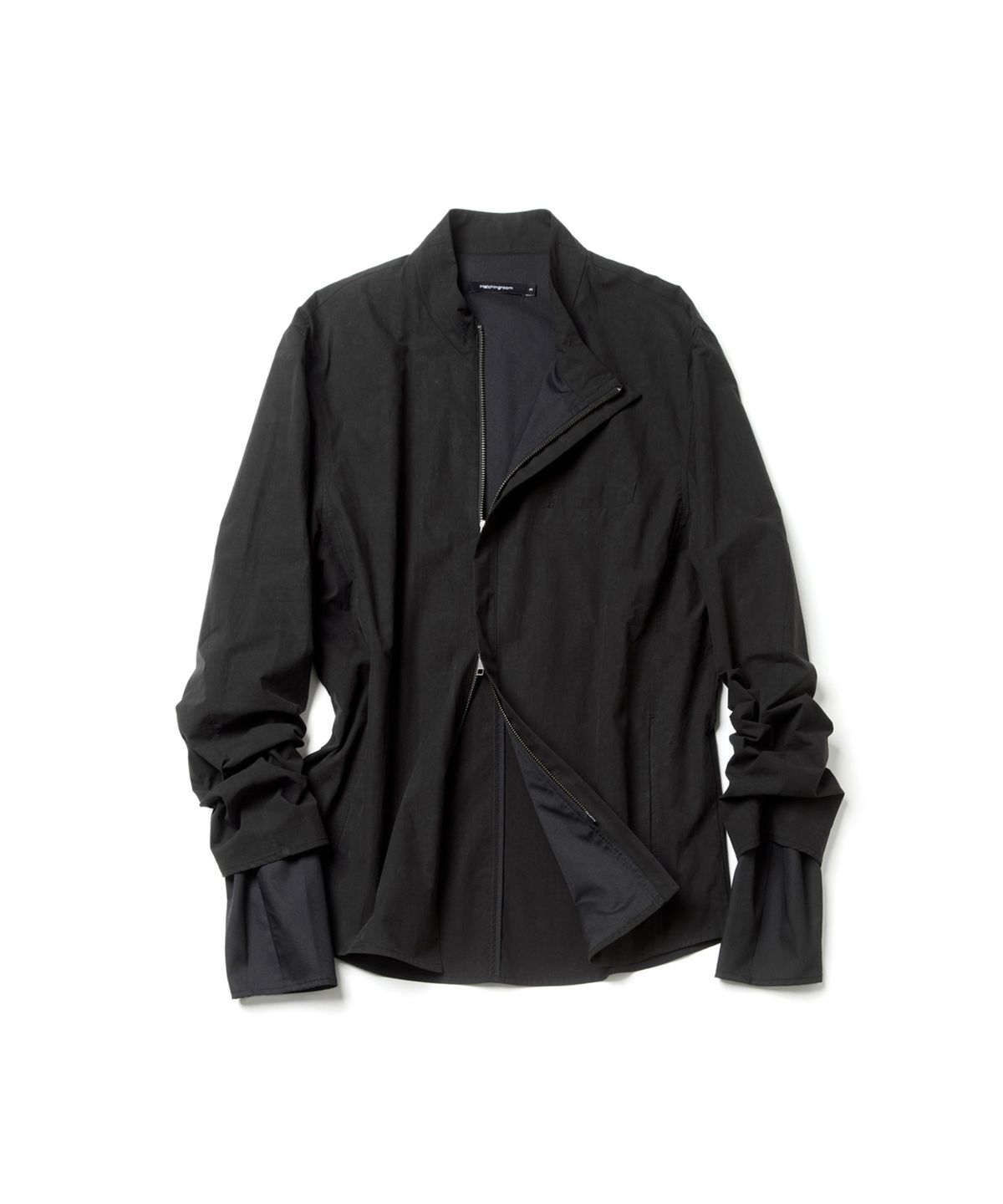 해칭룸(HATCHINGROOM) Slash Layer Shirket Ink Black