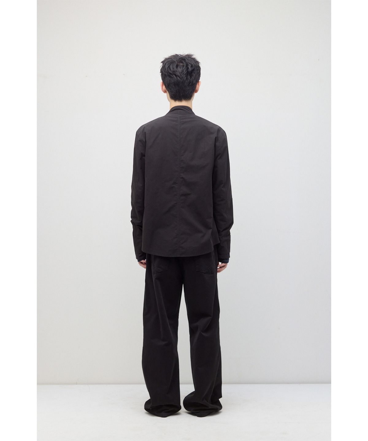 해칭룸(HATCHINGROOM) Slash Layer Shirket Ink Black