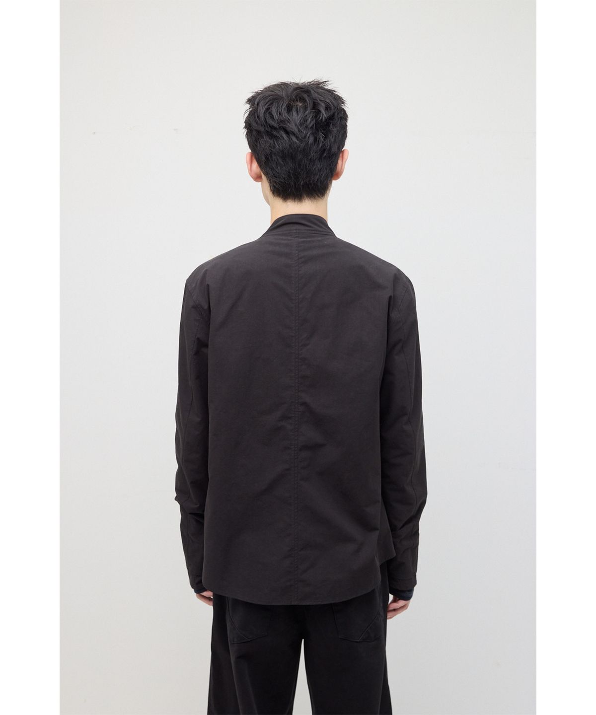 해칭룸(HATCHINGROOM) Slash Layer Shirket Ink Black