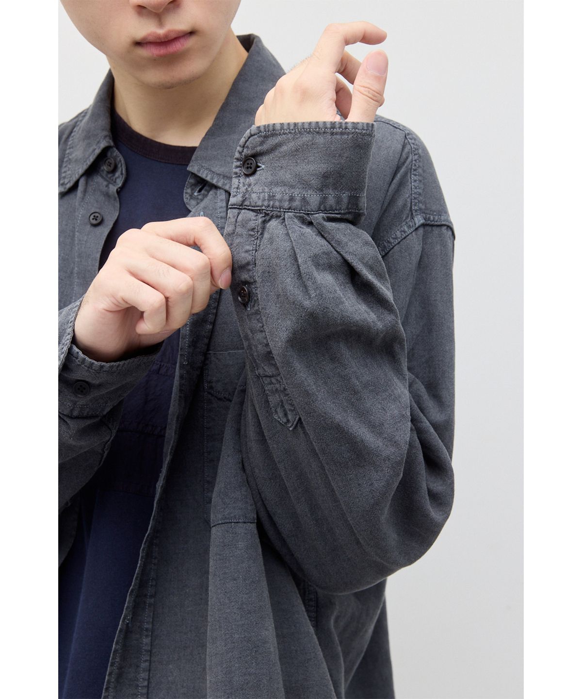 해칭룸(HATCHINGROOM) L.R Shirt Faded Grey