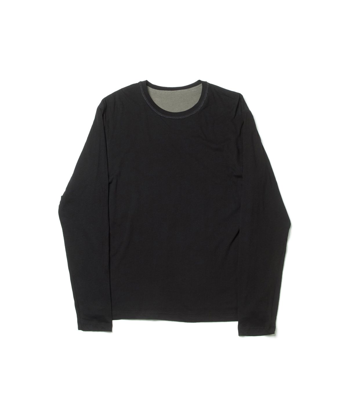 해칭룸(HATCHINGROOM) Two Face Ringer Tee Olive/Black