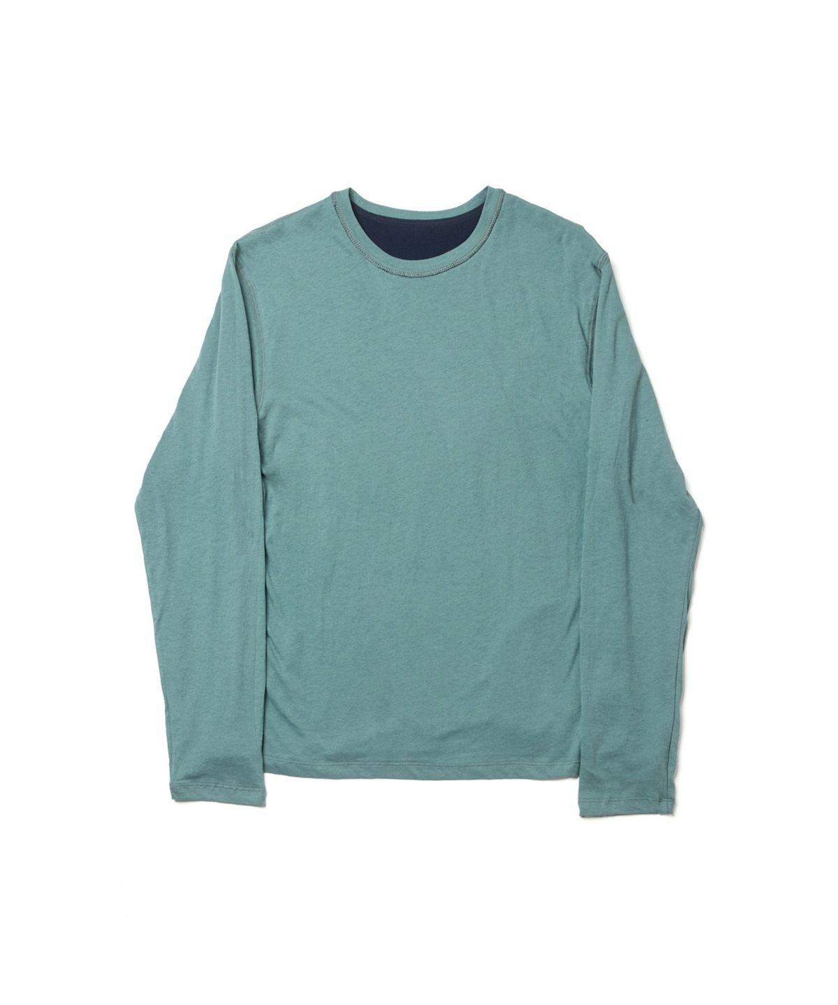 해칭룸(HATCHINGROOM) Two Face Ringer Tee Navy/Soda