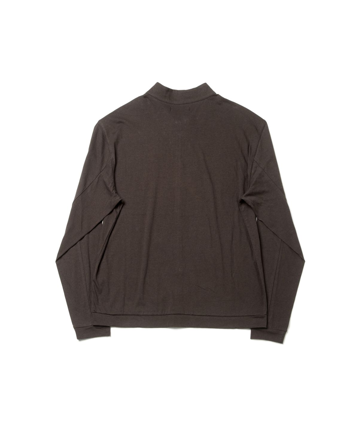 해칭룸(HATCHINGROOM) Invisible Half Zip Tee Brown