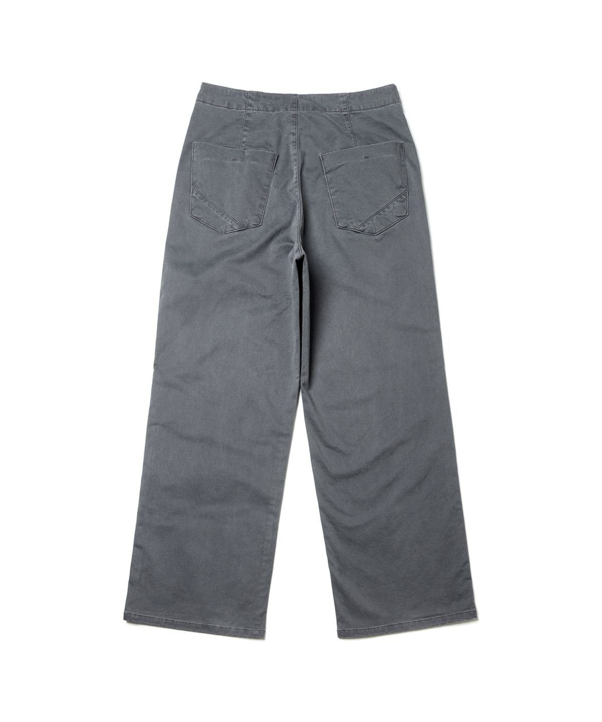 해칭룸(HATCHINGROOM) Flare Work Trousers Moleskin Washed Graphite