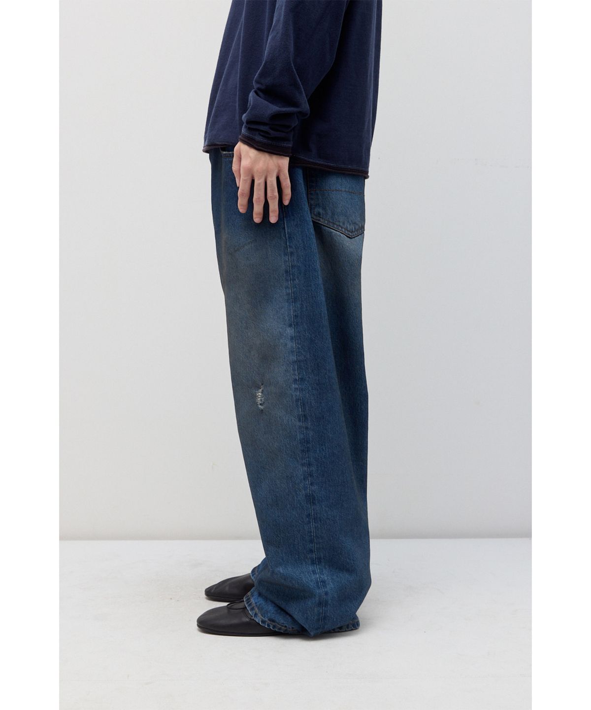 해칭룸(HATCHINGROOM) Regular Selvedge Jeans Dusty Blue