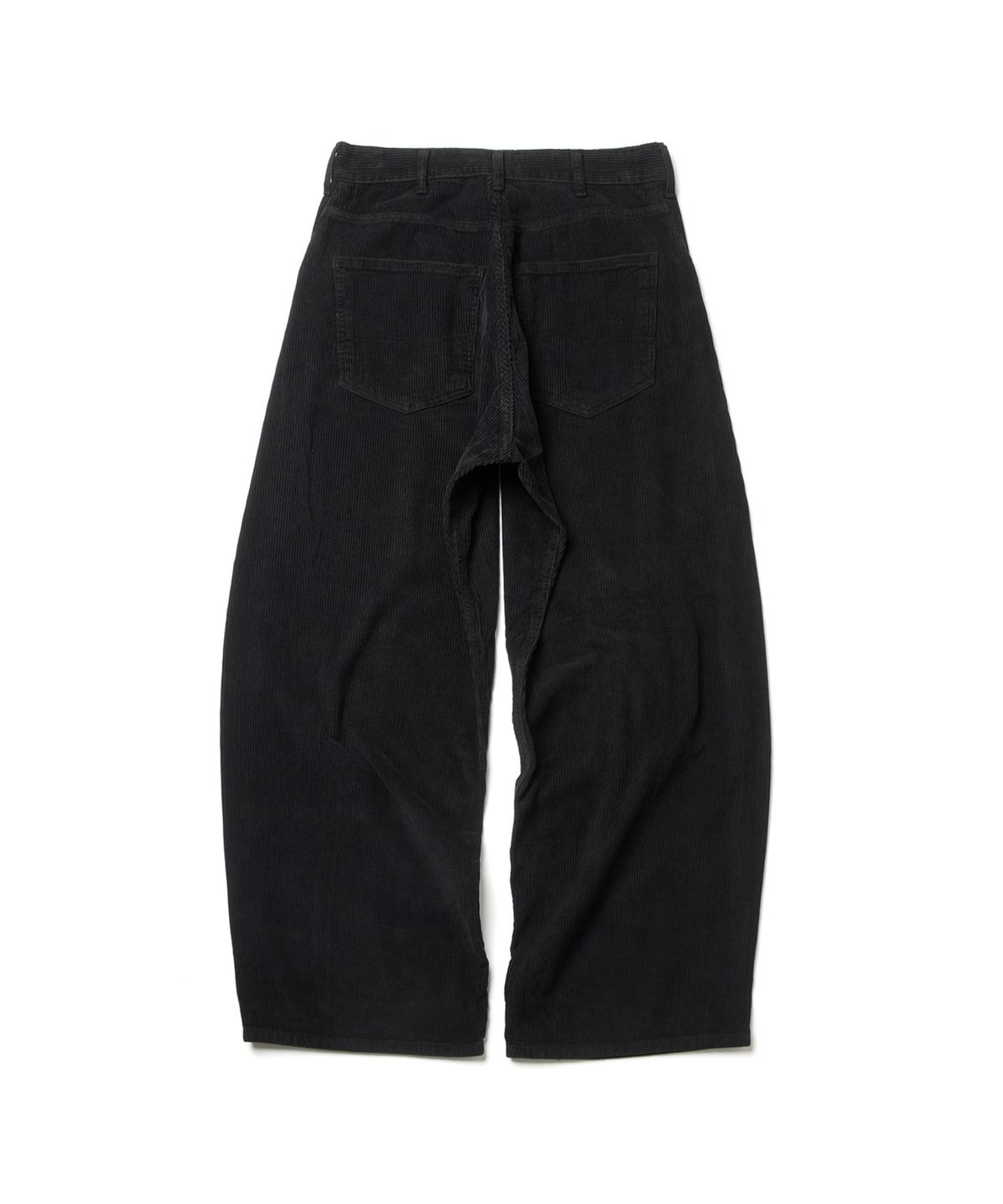 해칭룸(HATCHINGROOM) Wide Curve Pants Corduroy Aged Black