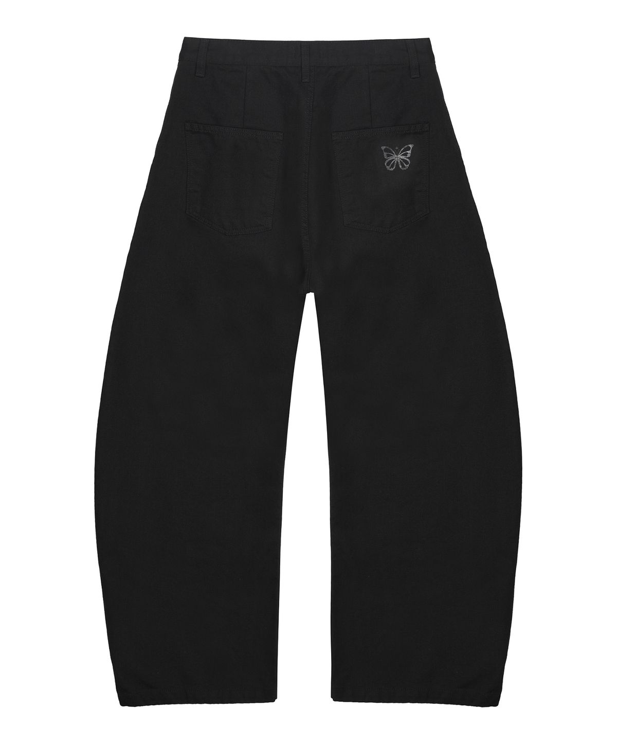 닉앤니콜(NICK&NICOLE) RIVET CURVED WIDE PANTS_BLACK