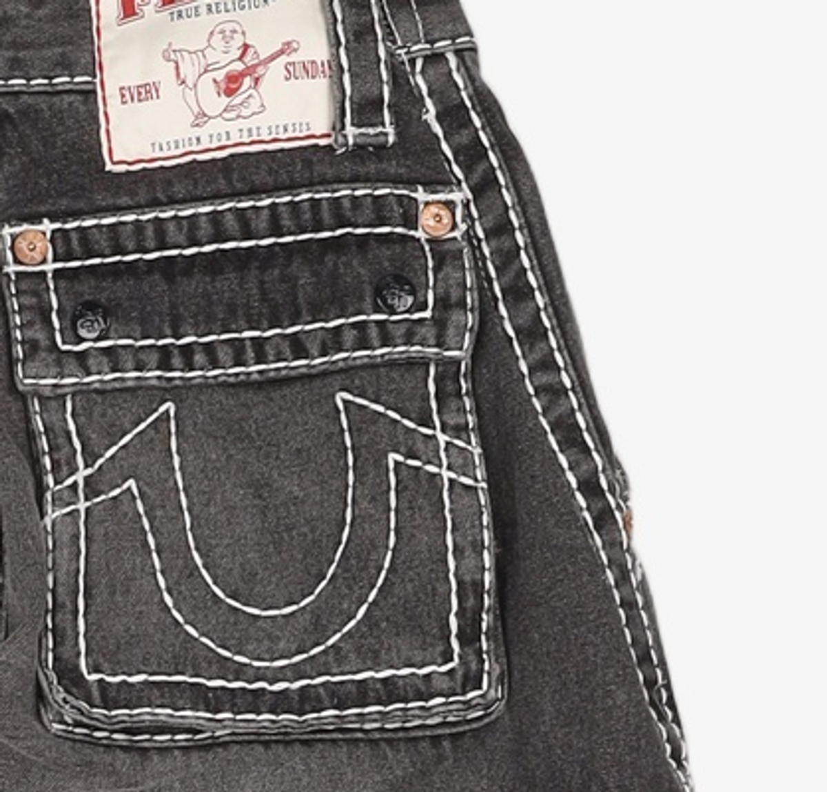 트루릴리젼(TRUERELIGION) TRUE RELIGION X FETCH DENIM SEPARATE CARGO PANTS BLACK M