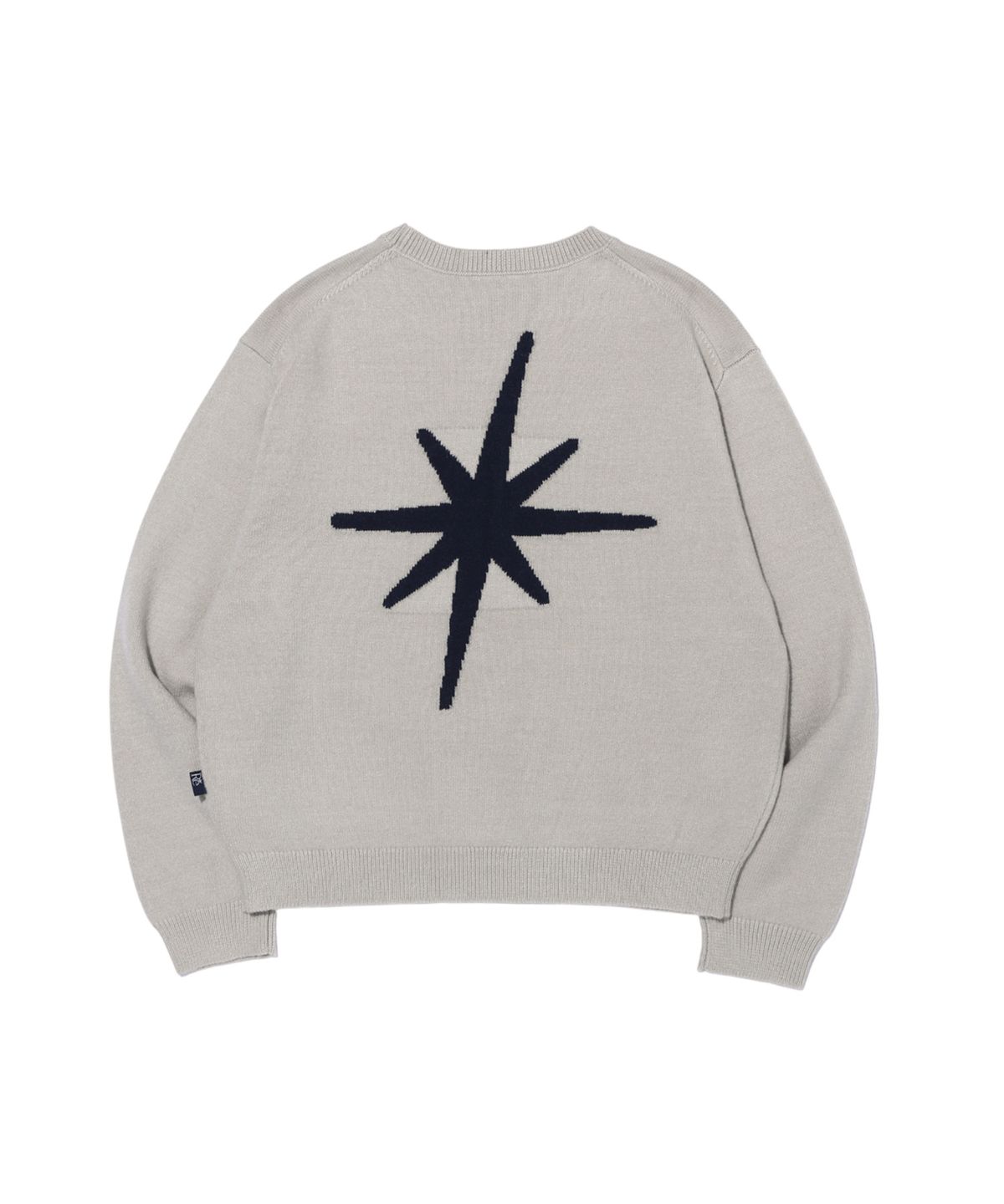 유니버스 가먼트(UNIVERSE GARMENT) 라운드넥 자카드 니트_BEIGE