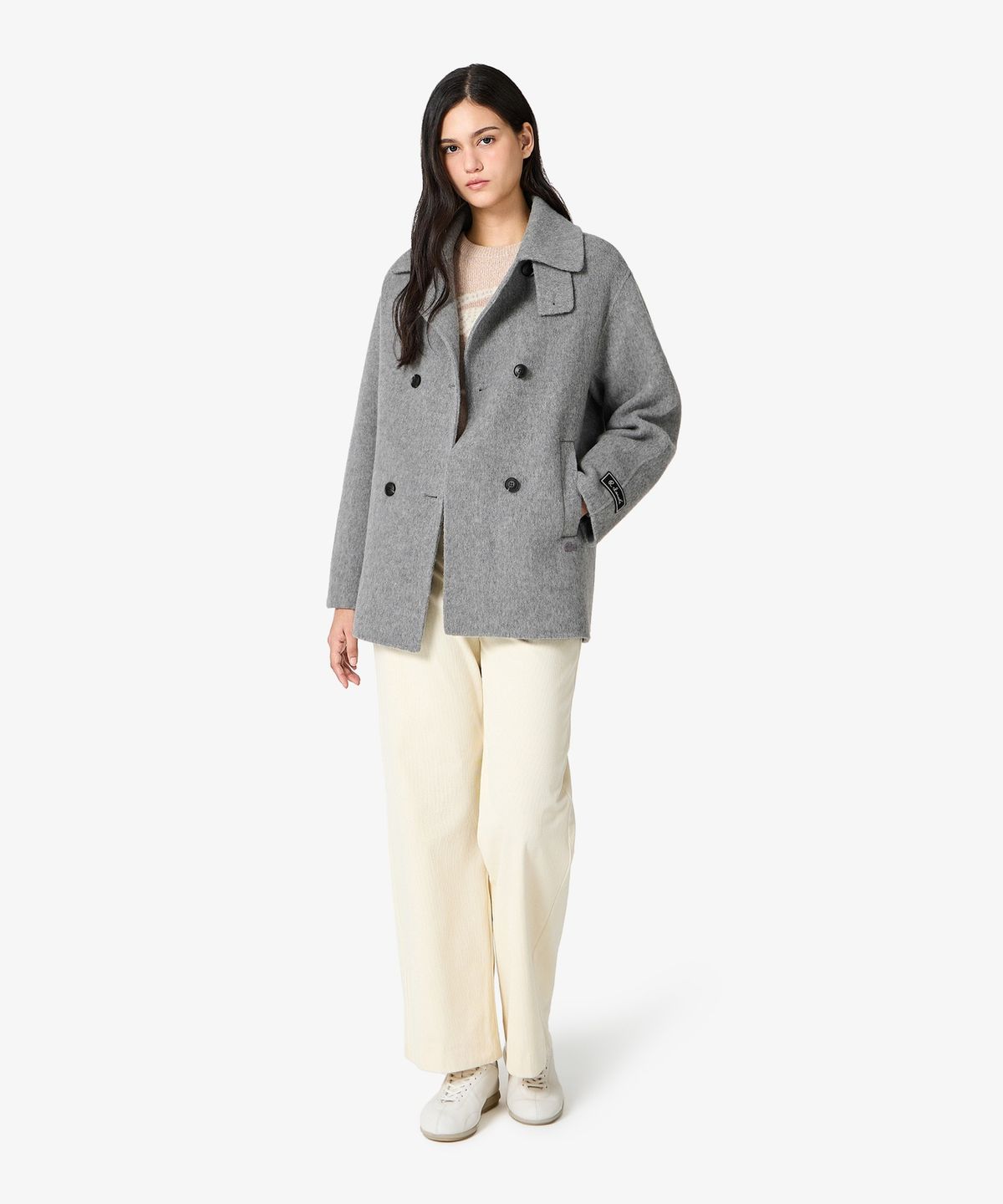 라코스테(LACOSTE) 여성 하프기장 핸드메이드 코트 BF606E-56N CCA