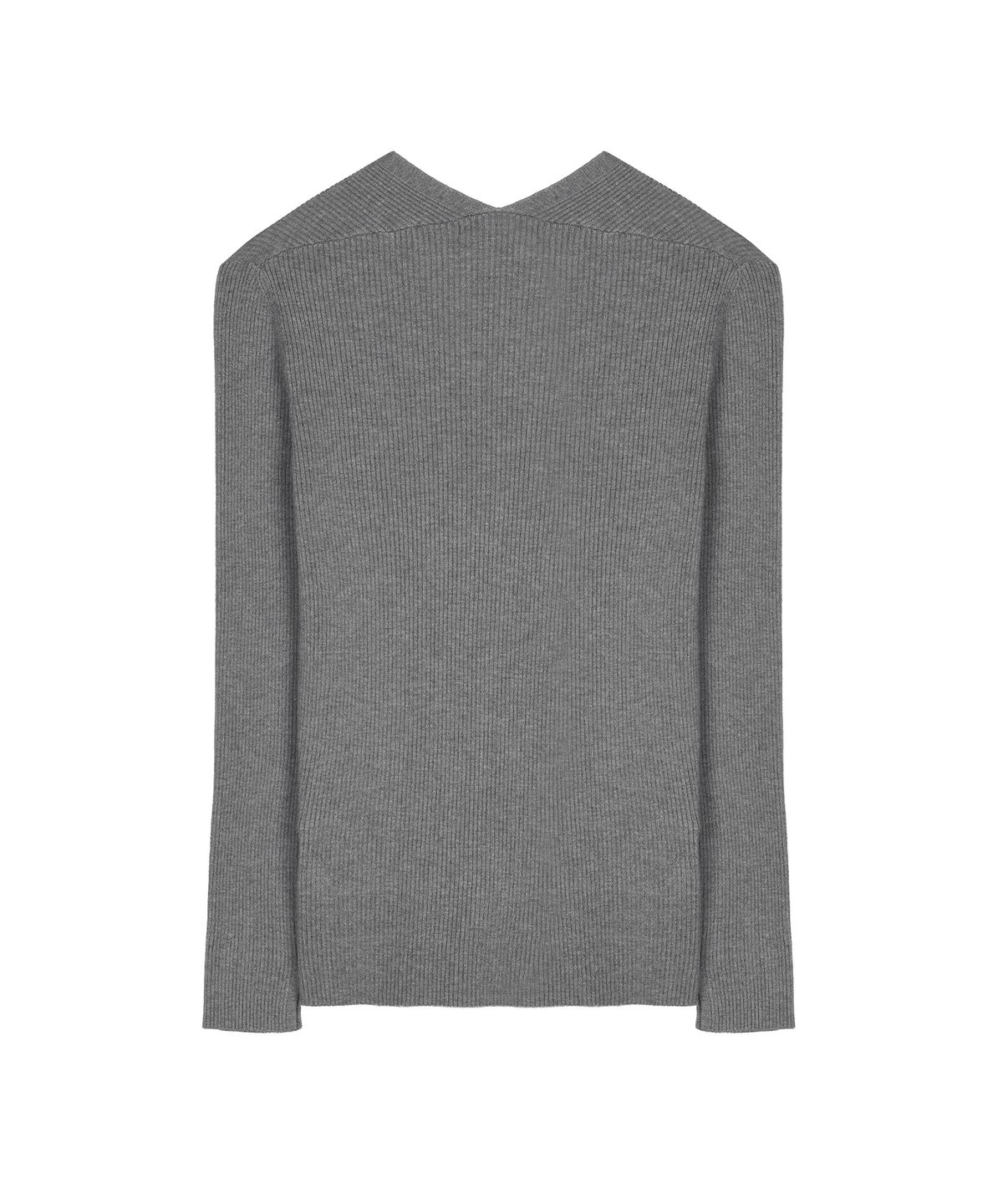 닉앤니콜(NICK&NICOLE) BUTTERFLY BUTTON SLIM KNIT CARDIGAN_GRAY