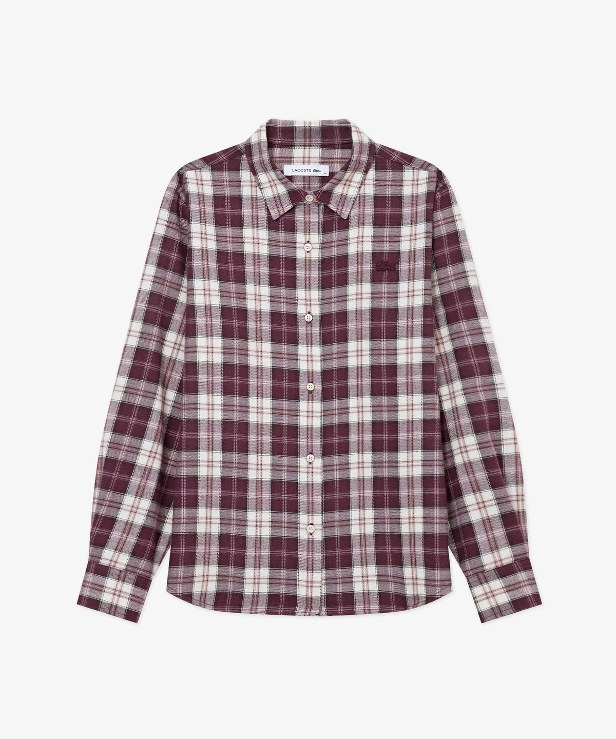 라코스테(LACOSTE) 여성 릴렉스핏 체크 셔츠 CF507E-56N 3KE