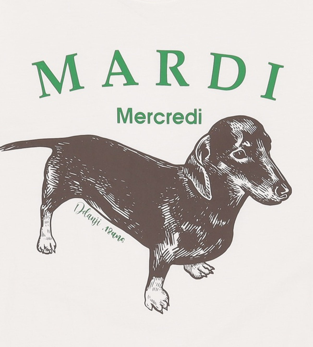 마르디 메크르디(MARDI MERCREDI) 반소매 티셔츠 ONE SIZE