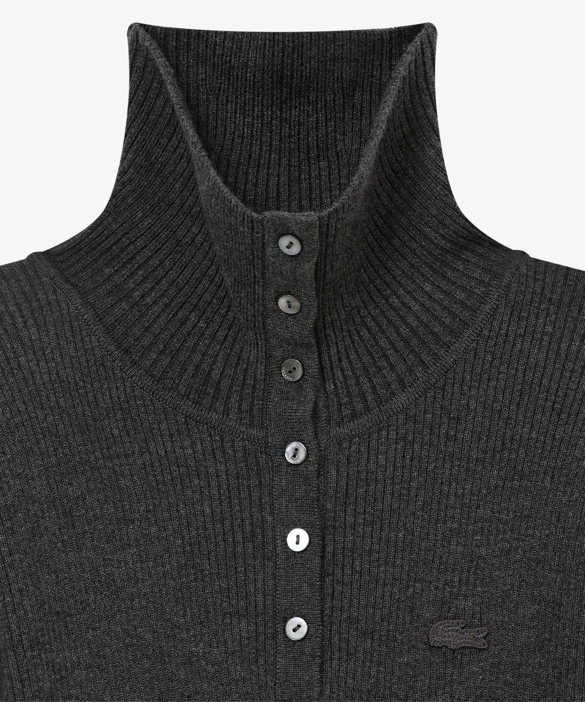 라코스테(LACOSTE) 여성 에리형 플레어 스웨터 드레스 EF907E-56N 050