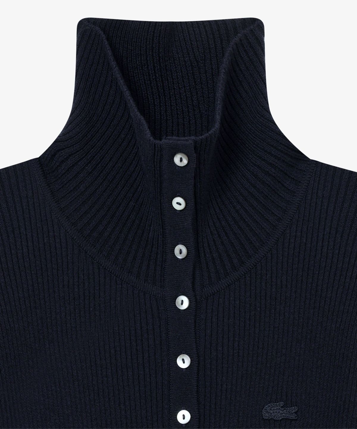 라코스테(LACOSTE) 여성 에리형 플레어 스웨터 드레스 EF907E-56N HDE
