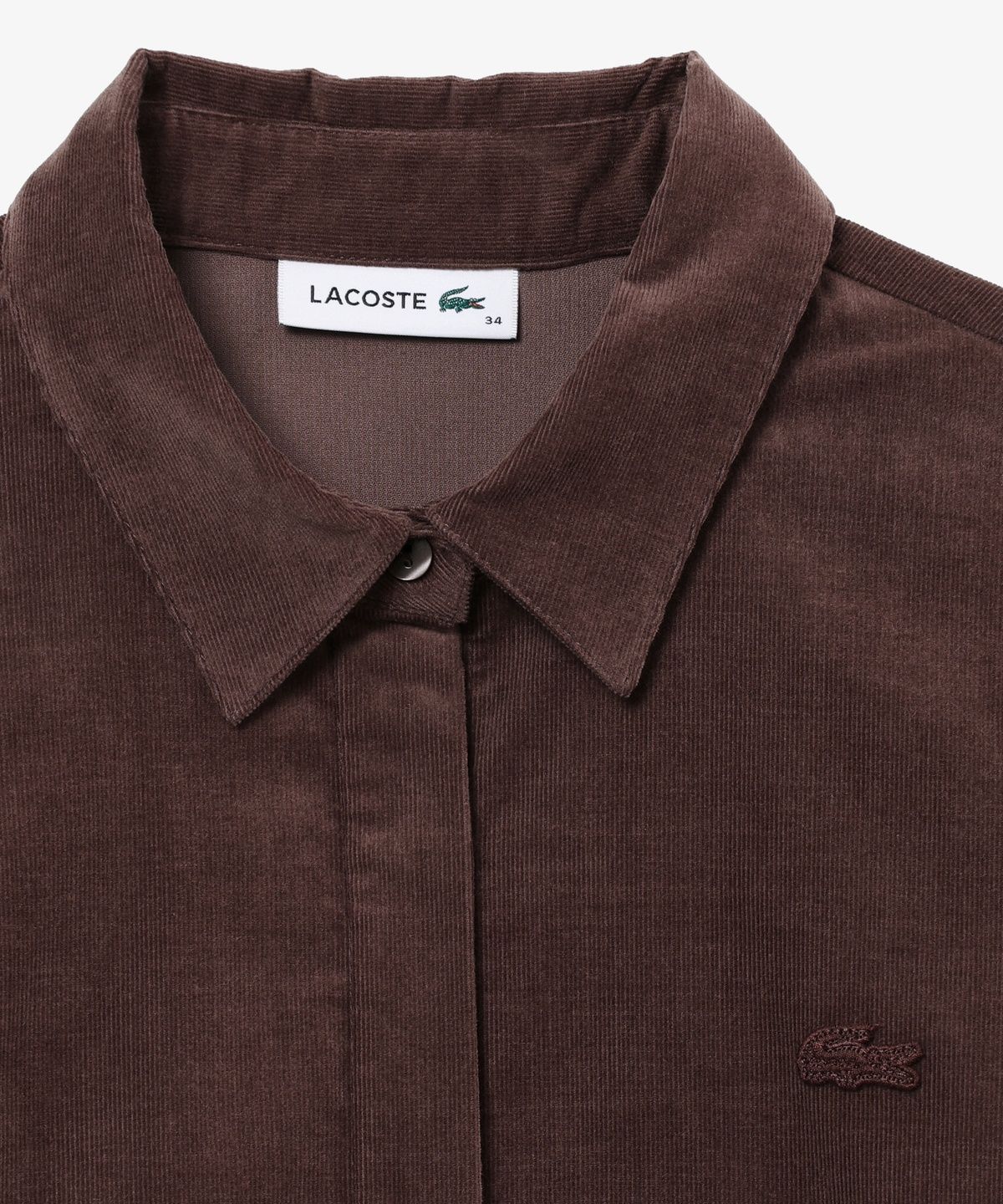 라코스테(LACOSTE) 여성 코듀로이 셔츠 드레스 EF394E-56N 3KE