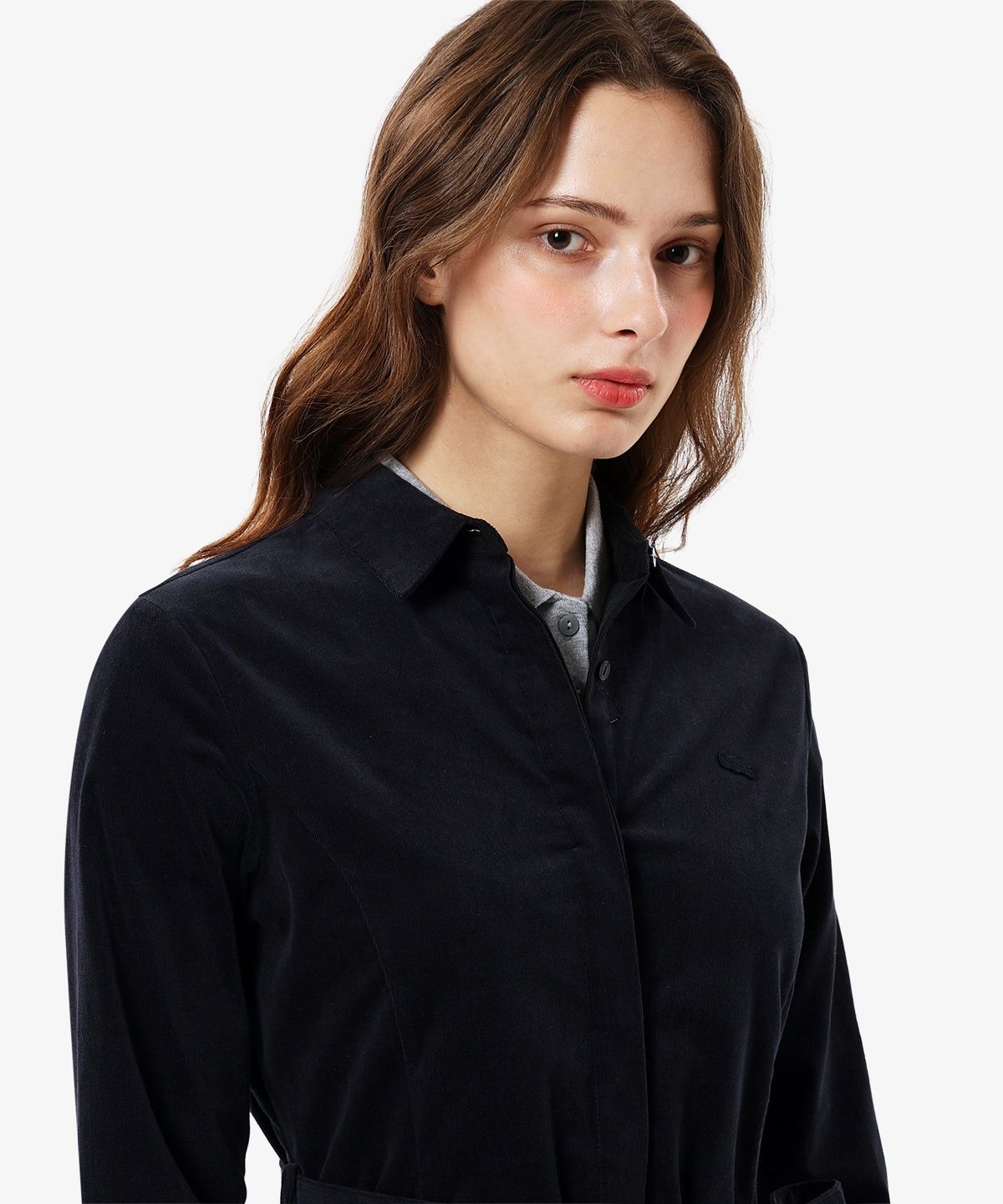라코스테(LACOSTE) 여성 코듀로이 셔츠 드레스 EF394E-56N HDE