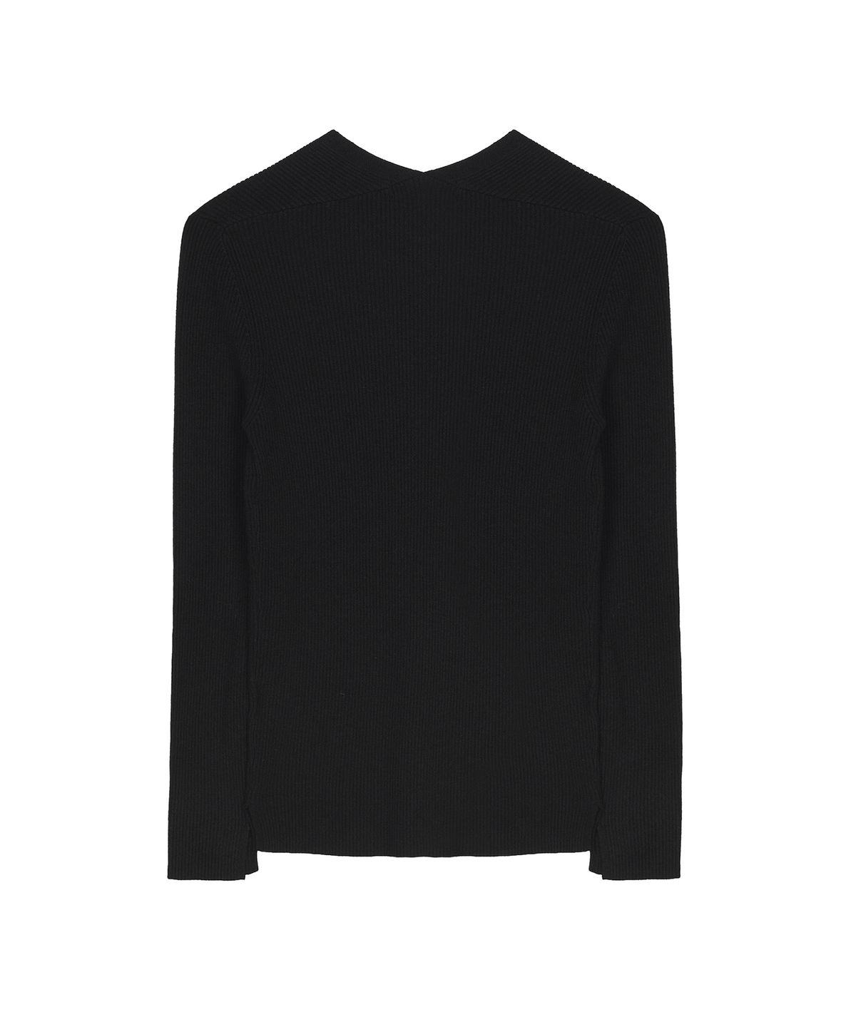 닉앤니콜(NICK&NICOLE) BUTTERFLY BUTTON SLIM KNIT CARDIGAN_BLACK