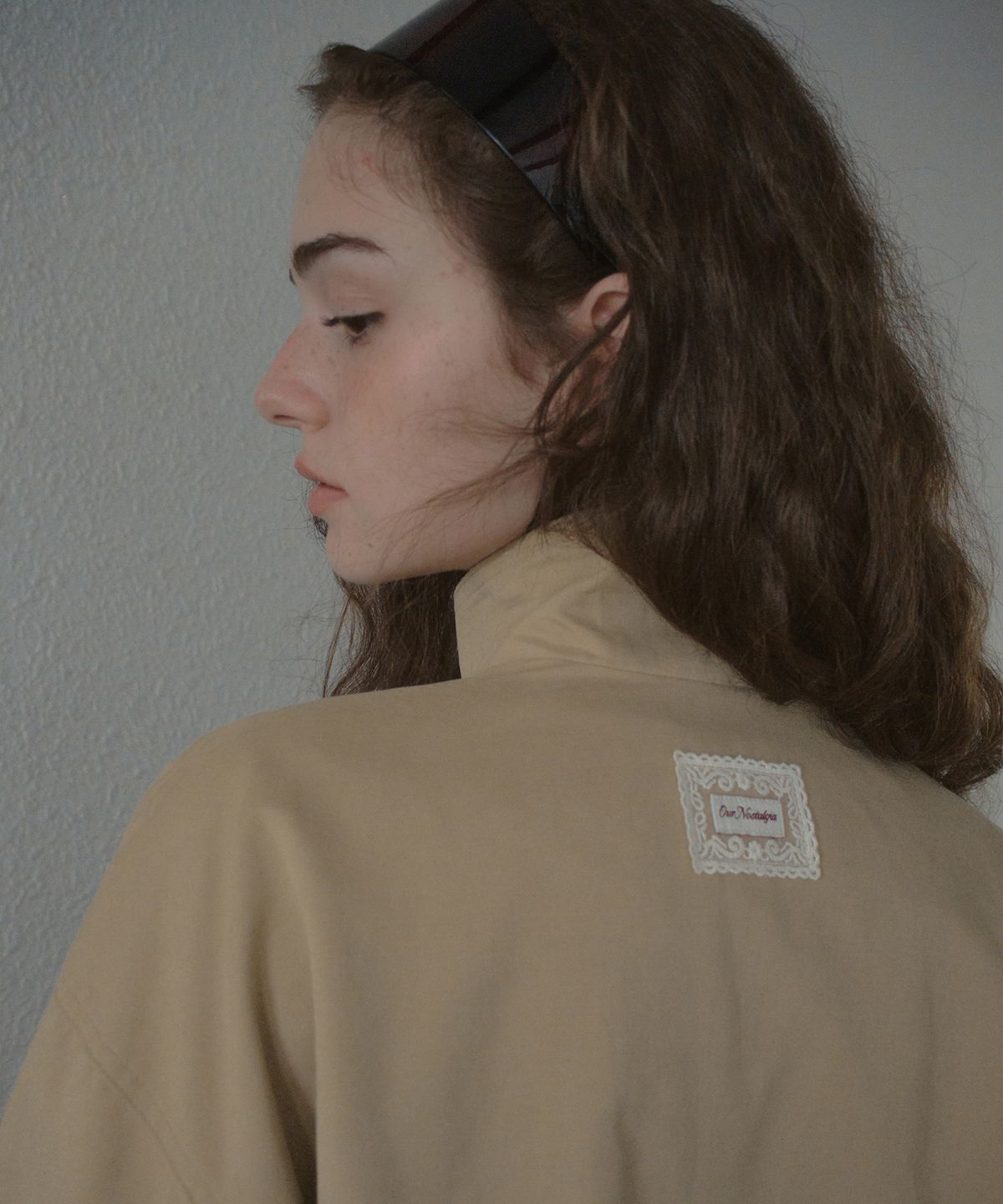 아우어노스텔지아(OURNOSTALGIA) Mabel Trench Blouson Jacket_Beige(OCB6OT01)