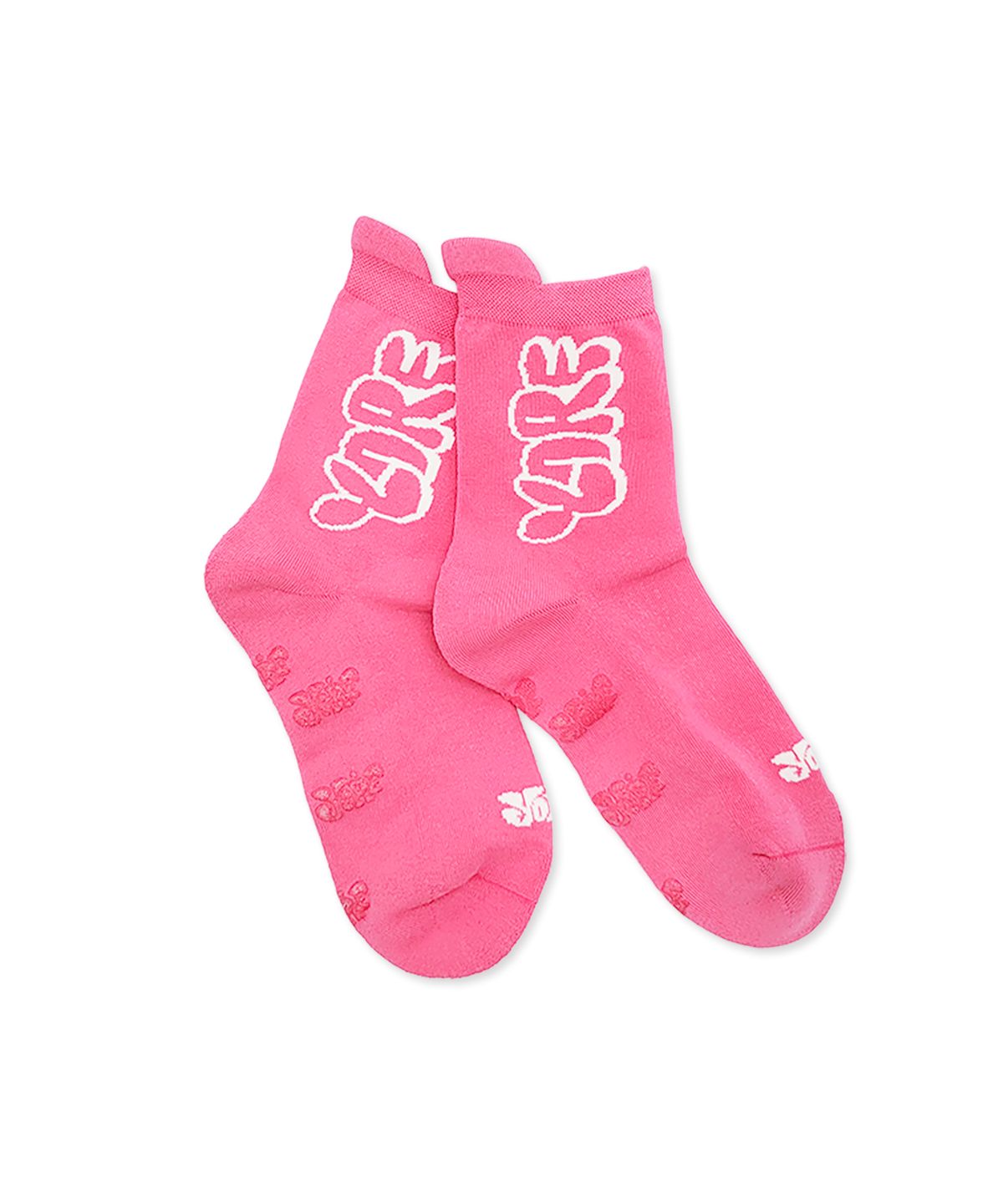 욜프(YORF) YORF WOMEN FIELD SOCKS LOGO PINK 여성필드삭스 로고 핑크