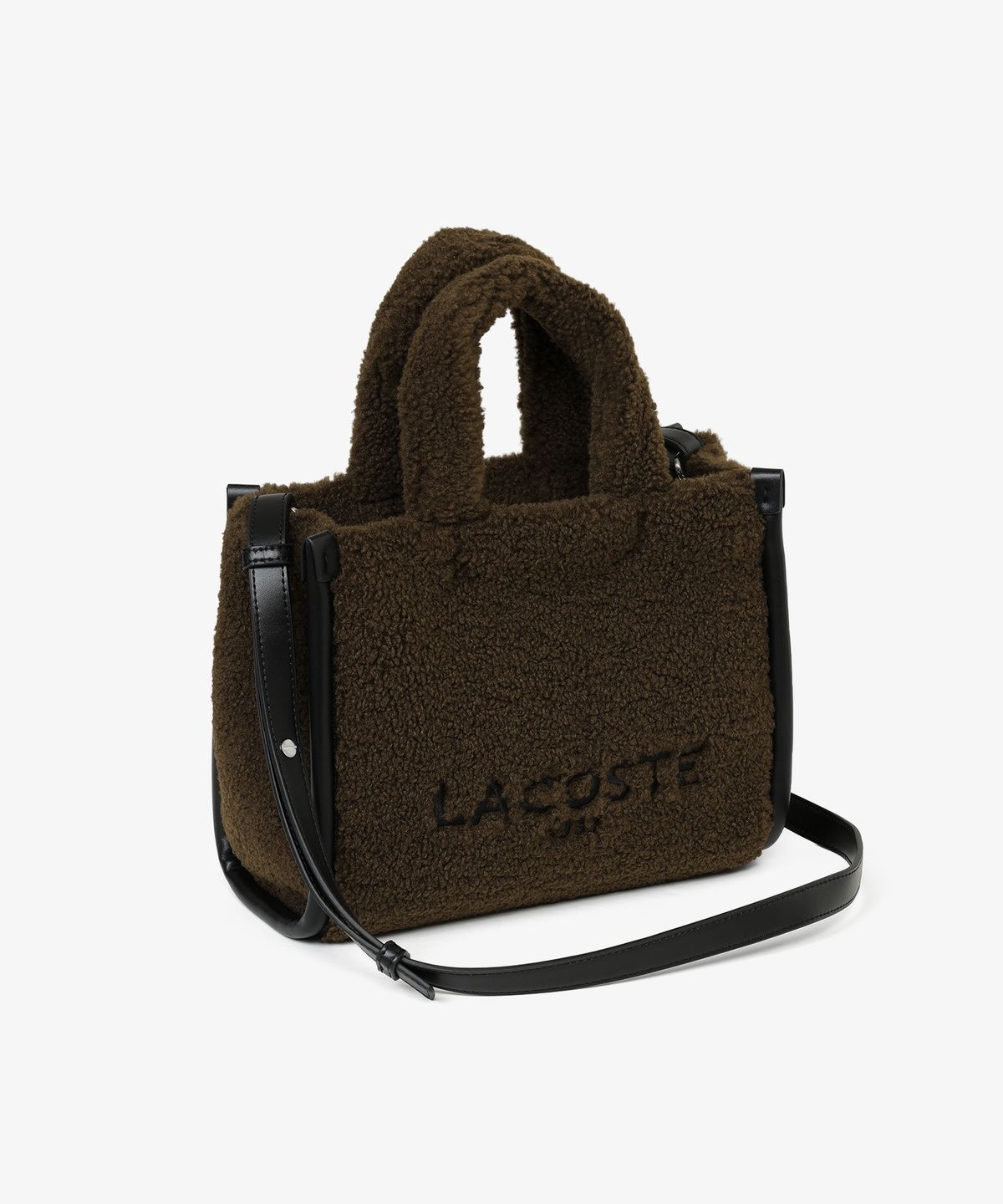 라코스테(LACOSTE) 여성 헤리티지 시즈널 시어링 스몰 쇼퍼백 NF5116H56N T98