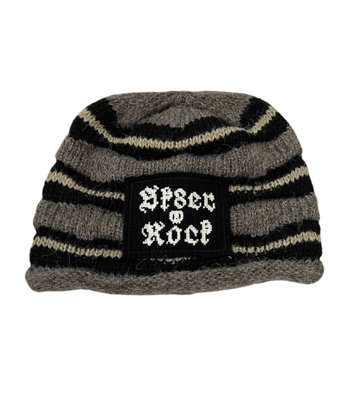 스케이터락(SK8ER ROCK) Crinkle Stripe Beanie (Brown)