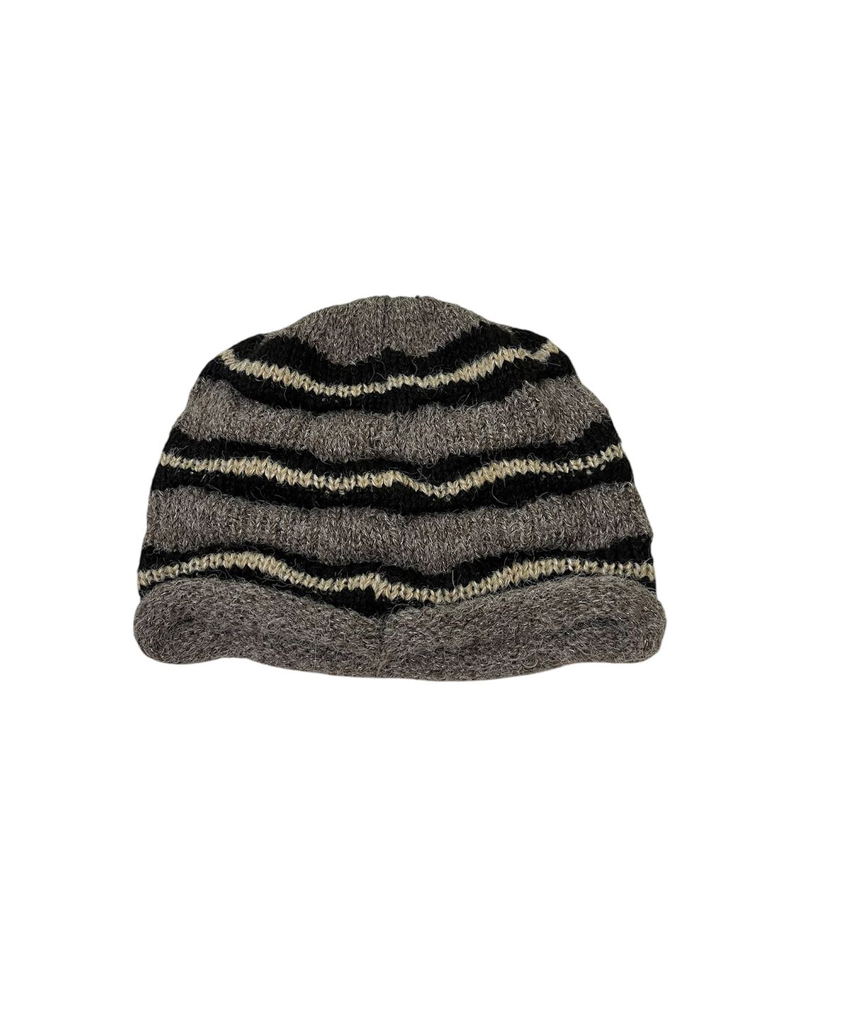 스케이터락(SK8ER ROCK) Crinkle Stripe Beanie (Brown)