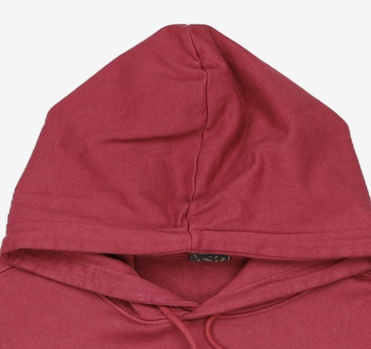 브라운브레스(BROWNBREATH) PIGMENT TAG HOODIE - BURGUNDY M
