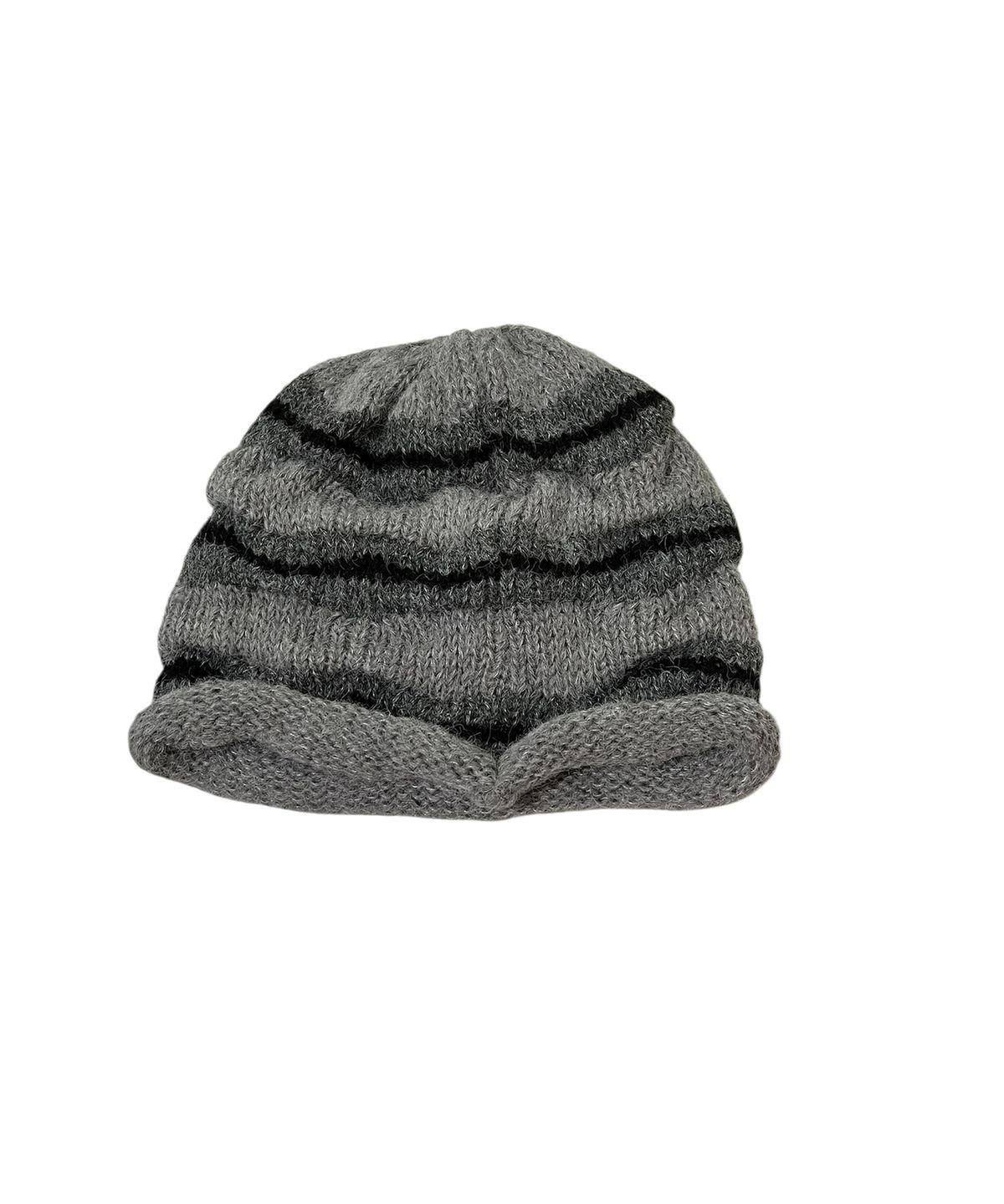 스케이터락(SK8ER ROCK) Crinkle Stripe Beanie (Gray)