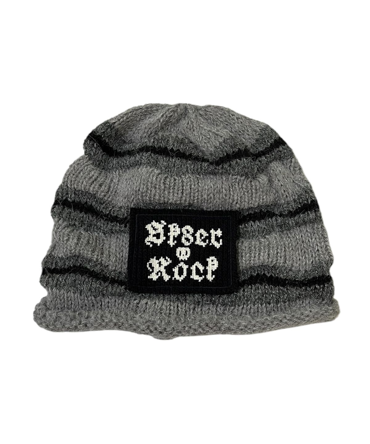 스케이터락(SK8ER ROCK) Crinkle Stripe Beanie (Gray)