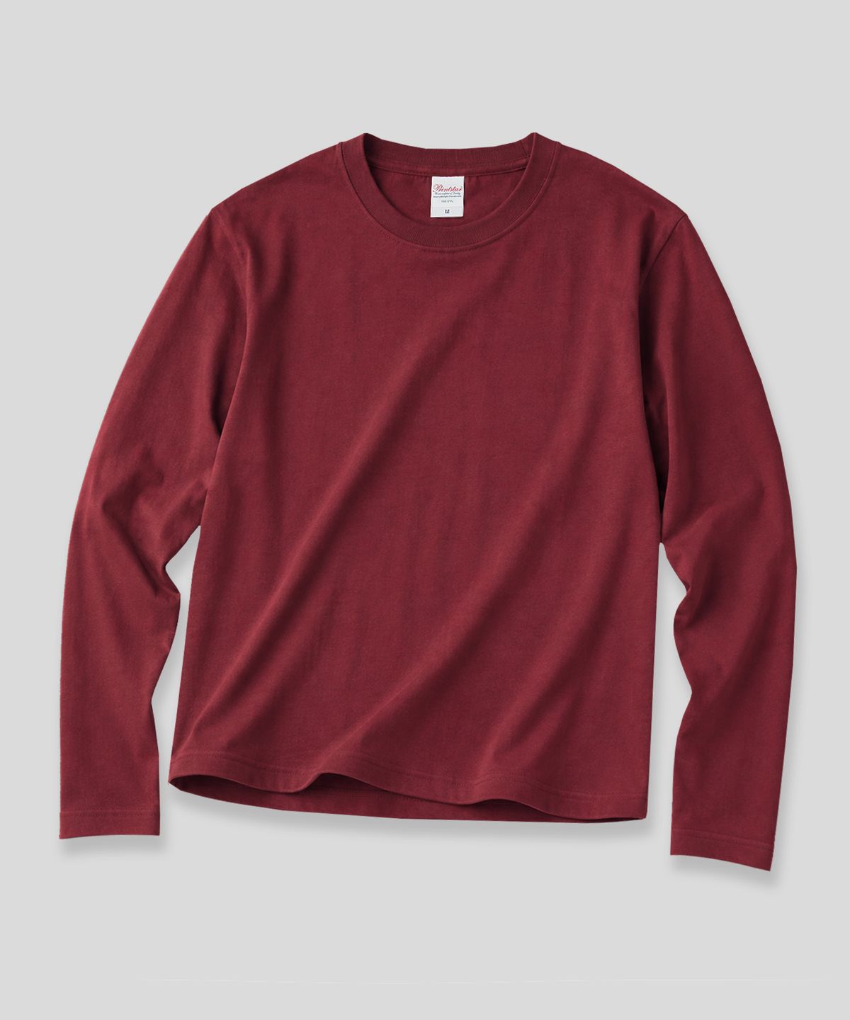 프린트스타(PRINTSTAR) 17수 5.6oz 크롭 베이직 무지 긴팔 티셔츠 - 4 COLOR
