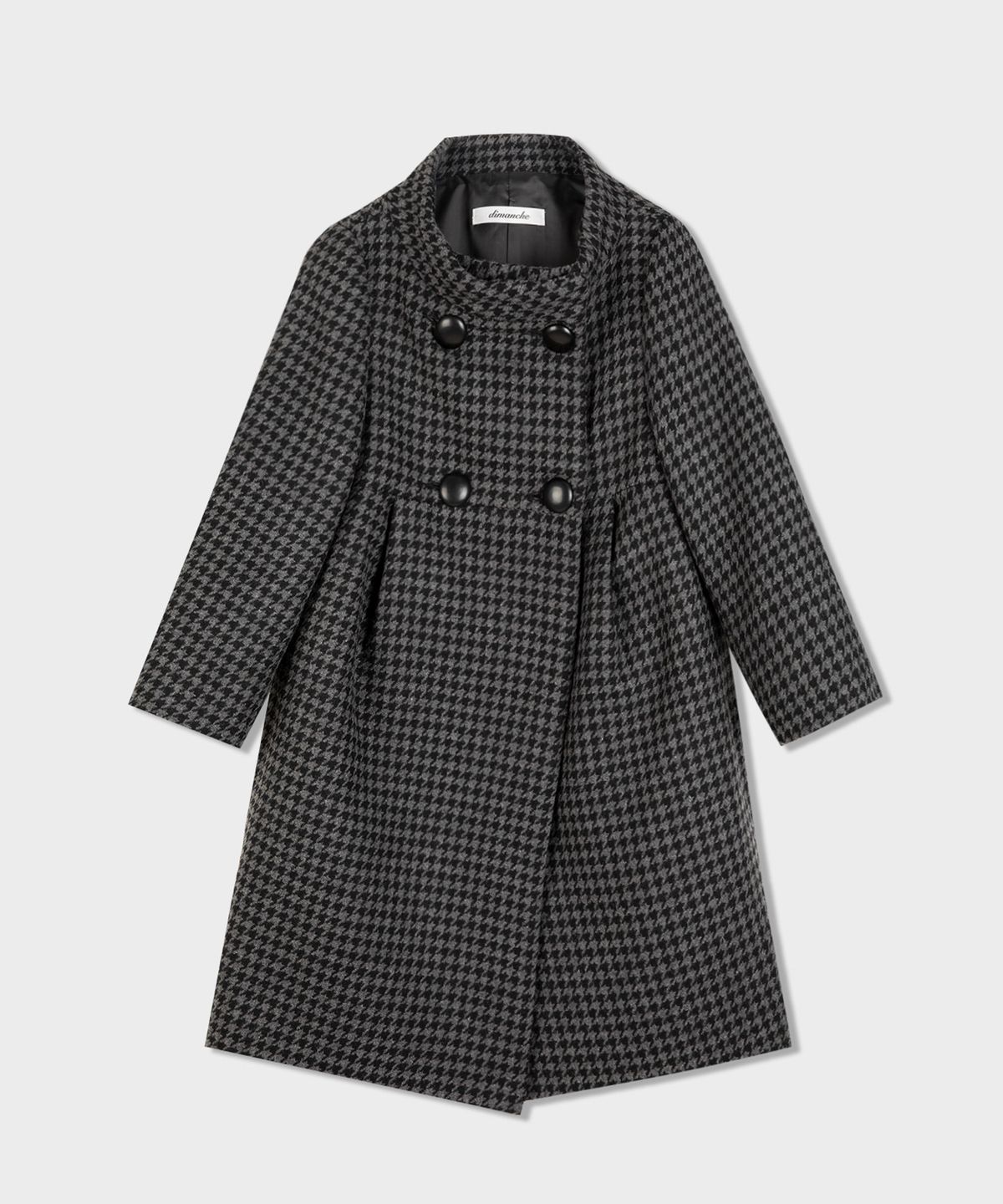 디망쉬(dimanche) Half-Neck Coat (check)