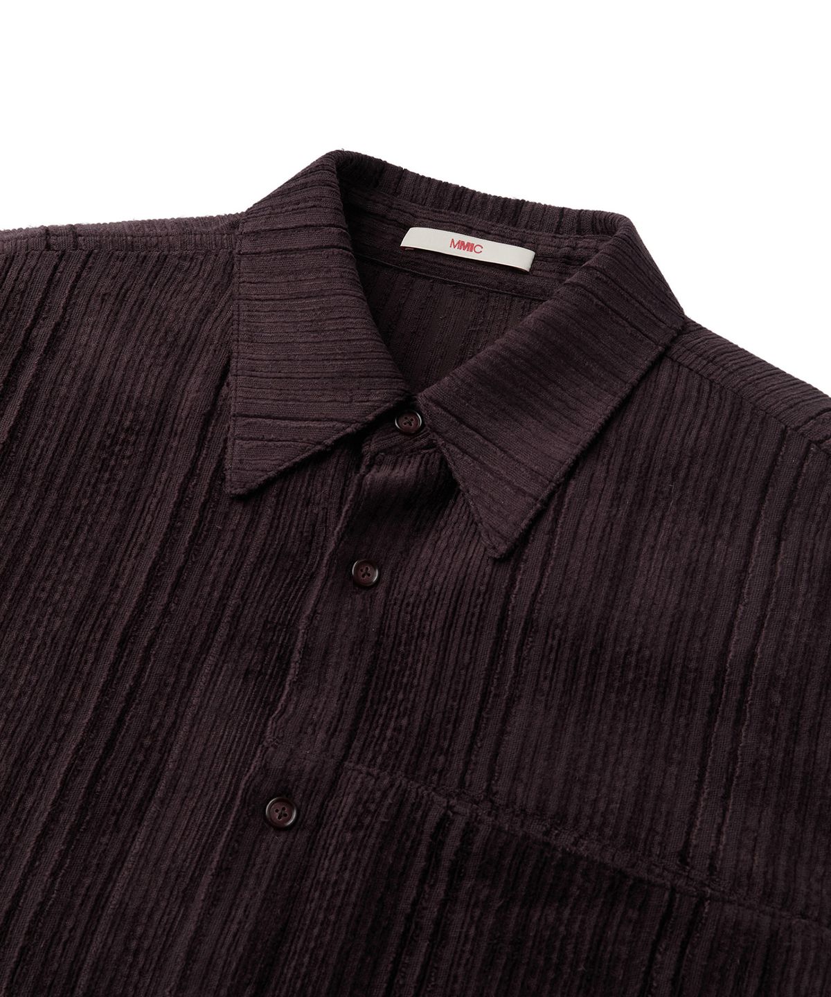 엠엠아이씨(MMIC) DRAPE SHIRT (WINE)