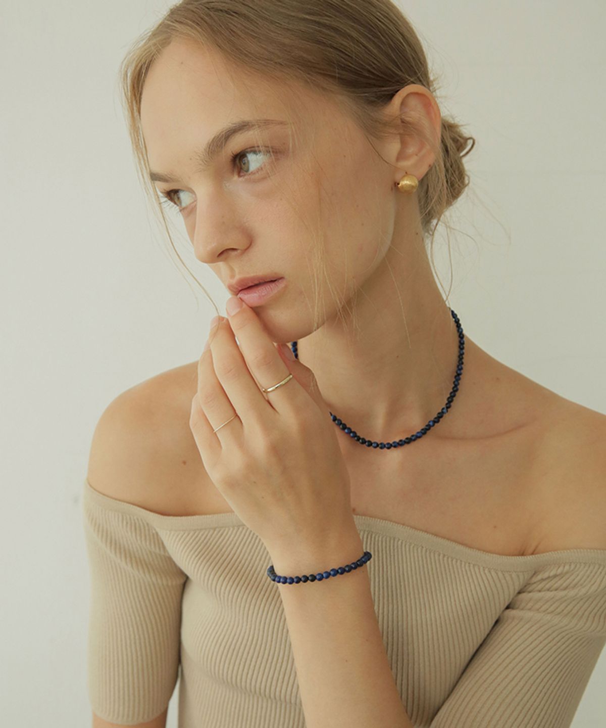 모던라이크(MODERN LIKE) [ Silver 925 ] 매트 원형 공 원터치 귀걸이 12mm