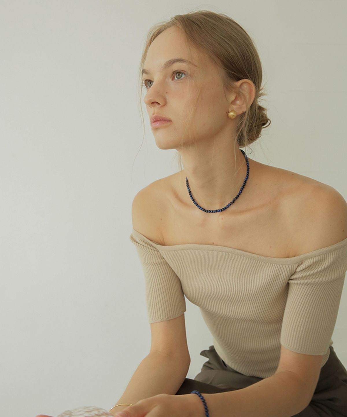모던라이크(MODERN LIKE) [ Silver 925 ] 매트 원형 공 원터치 귀걸이 12mm