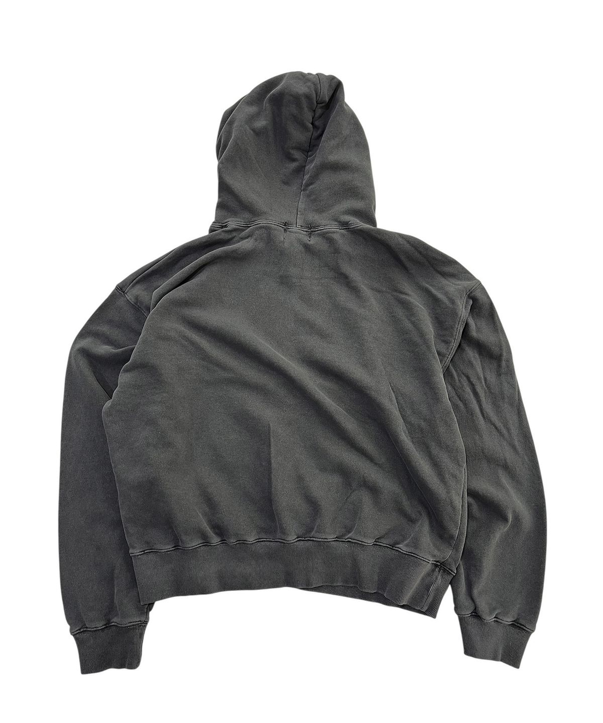 스케이터락(SK8ER ROCK) Collage Lettering Pigment Hoodie (Charcoal)