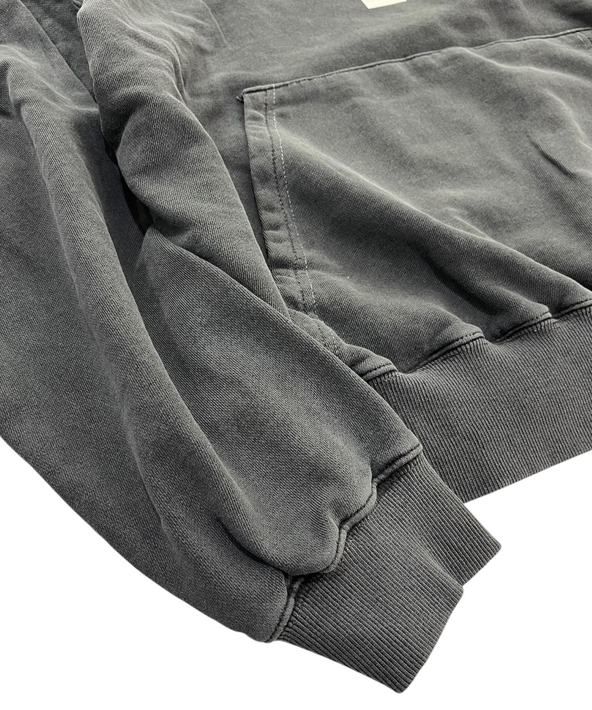스케이터락(SK8ER ROCK) Collage Lettering Pigment Hoodie (Charcoal)