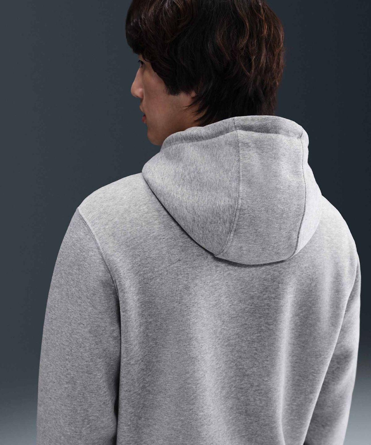 나이키(NIKE) 클럽 풀오버 플리스 후디 M - 다크 그레이 헤더:라이트 스모크 그레이:화이트 / FN3860-063