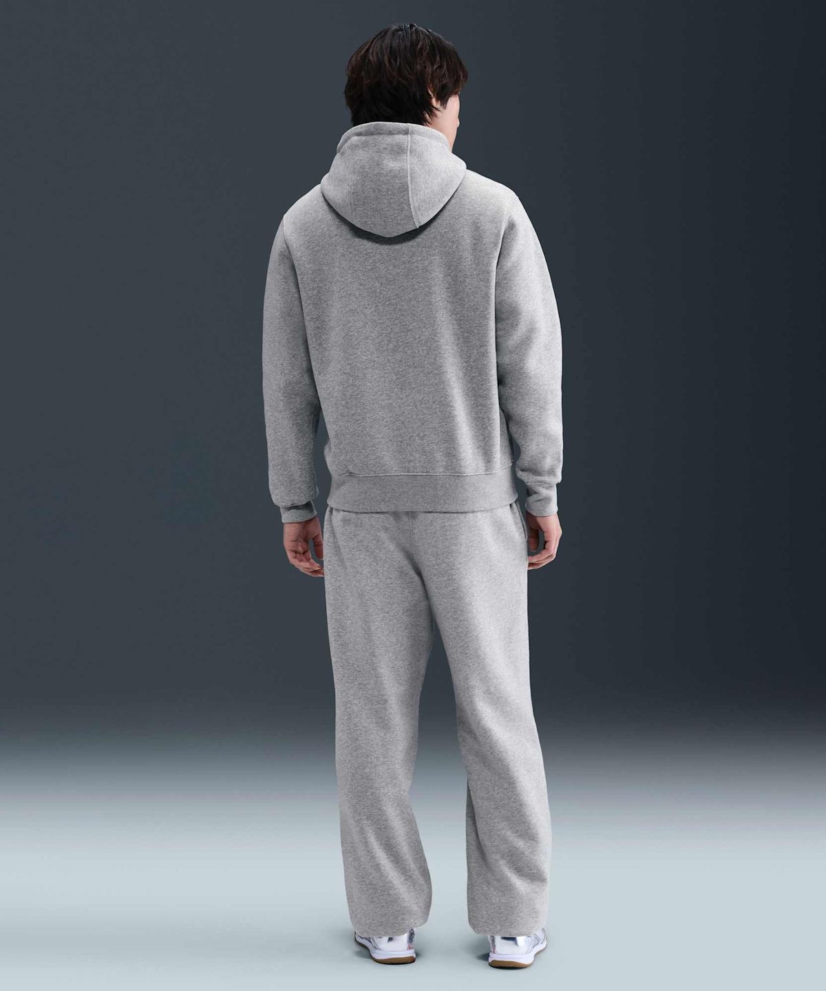 나이키(NIKE) 클럽 풀오버 플리스 후디 M - 다크 그레이 헤더:라이트 스모크 그레이:화이트 / FN3860-063