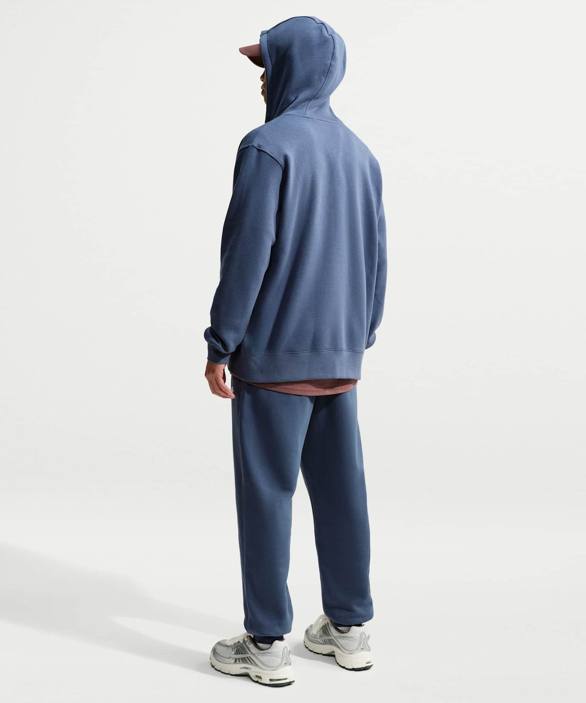 나이키(NIKE) 클럽 풀집 플리스 후디 M - 디퓨즈드 블루:화이트 / FN3862-491
