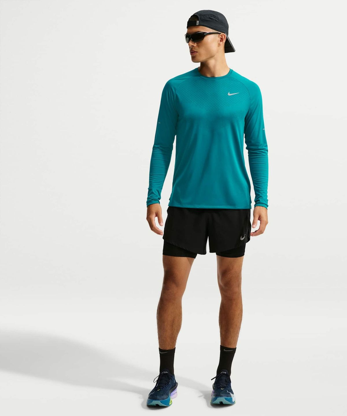 나이키(NIKE) 스트라이드 드라이 핏 ADV 긴소매 러닝 탑 M - 브라이트 스프루스 / HV2703-372