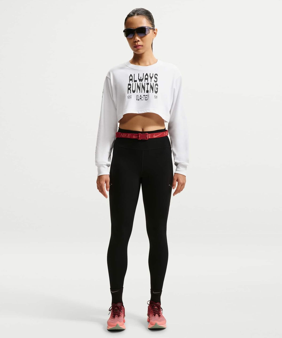 나이키(NIKE) 드라이 핏 슈퍼 크롭 긴소매 러닝 티셔츠 W - 화이트 / IM9086-100