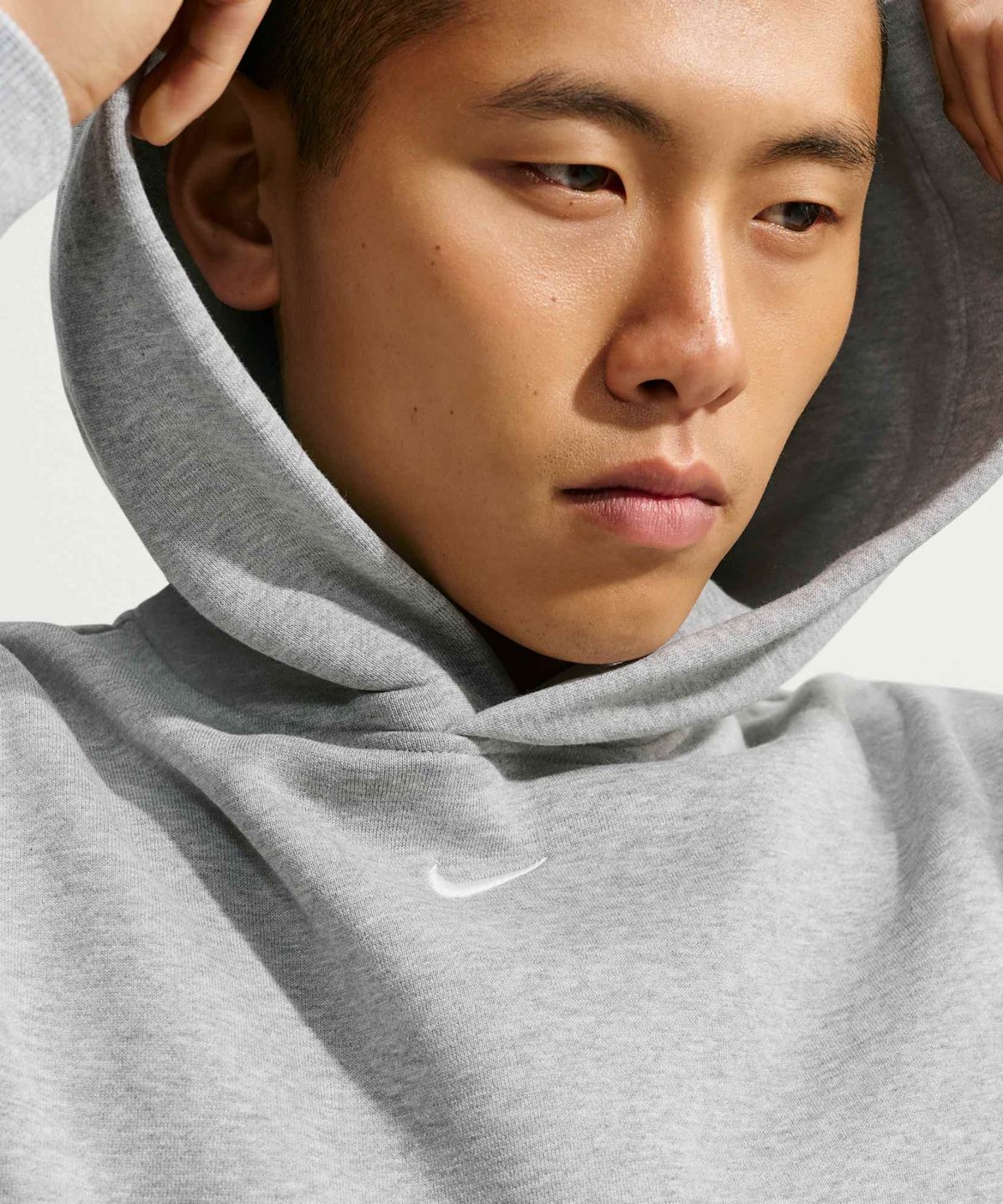 나이키(NIKE) 솔로 플리스 풀오버 후디 M - 다크 그레이 헤더:세일 / IX1927-063