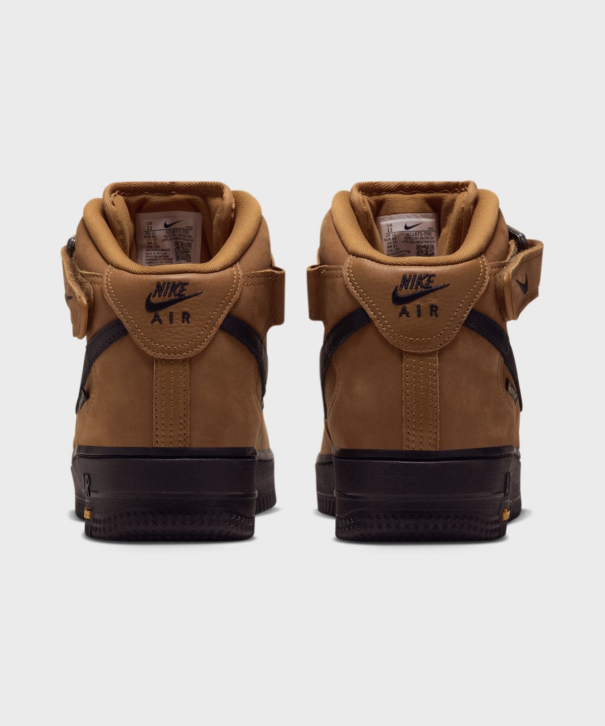 나이키(NIKE) 에어 포스 1 미드 07 GORE-TEX Vibram® M - 휘트:토탈 오렌지:블랙 / IO1875-700