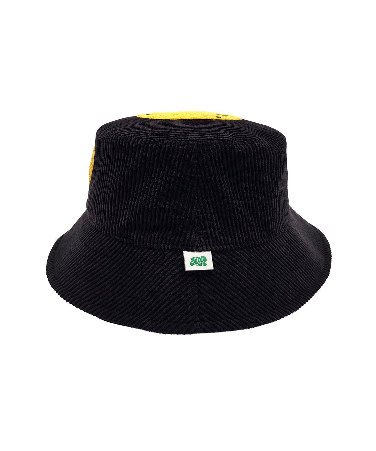 욜프(YORF) YORF TRIPLE SMILE RIBBON HAT BLACK 트리플 스마일 리본 햇 블랙