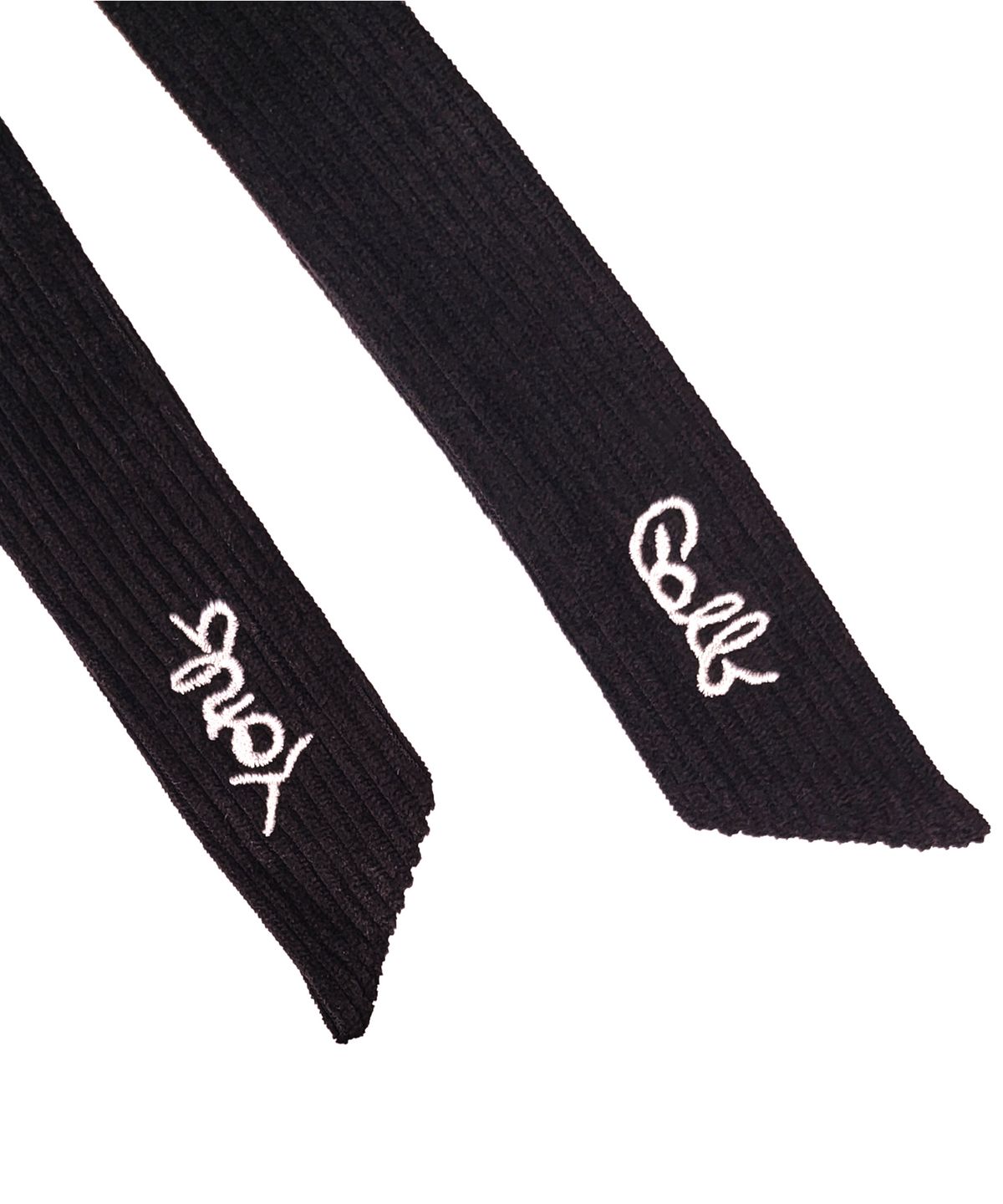 욜프(YORF) YORF TRIPLE SMILE RIBBON HAT BLACK 트리플 스마일 리본 햇 블랙