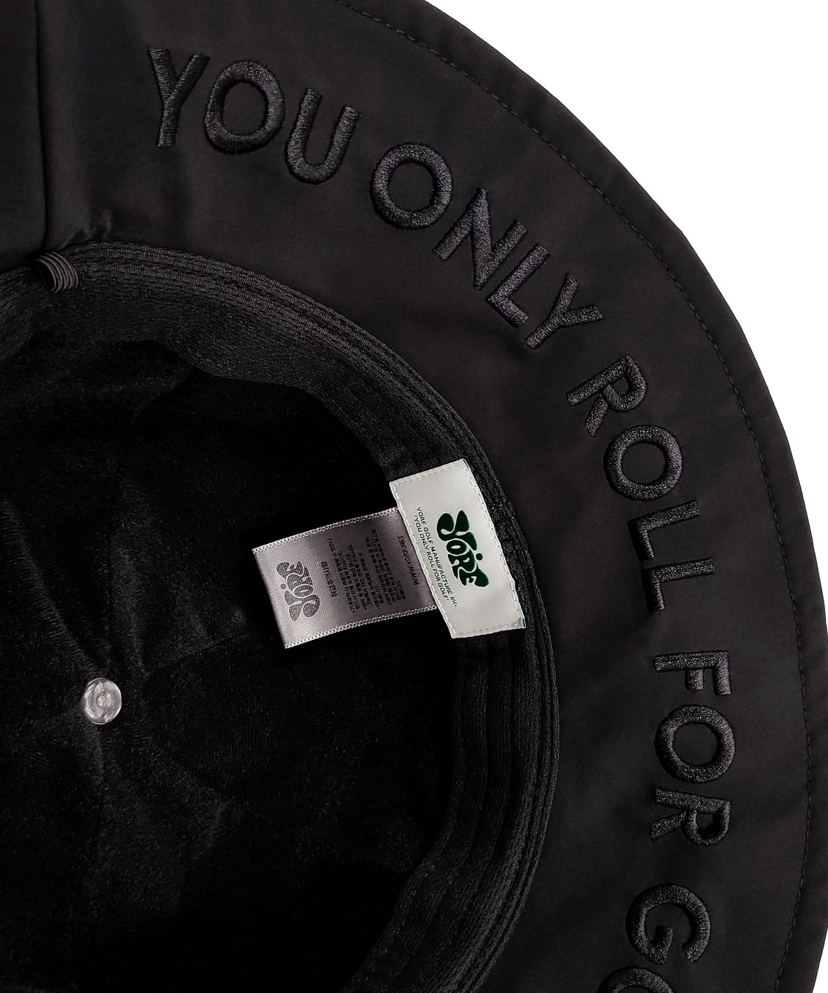 욜프(YORF) YORF LOGO POINT FISHING HAT BLACK 로고 포인트 피싱햇 블랙
