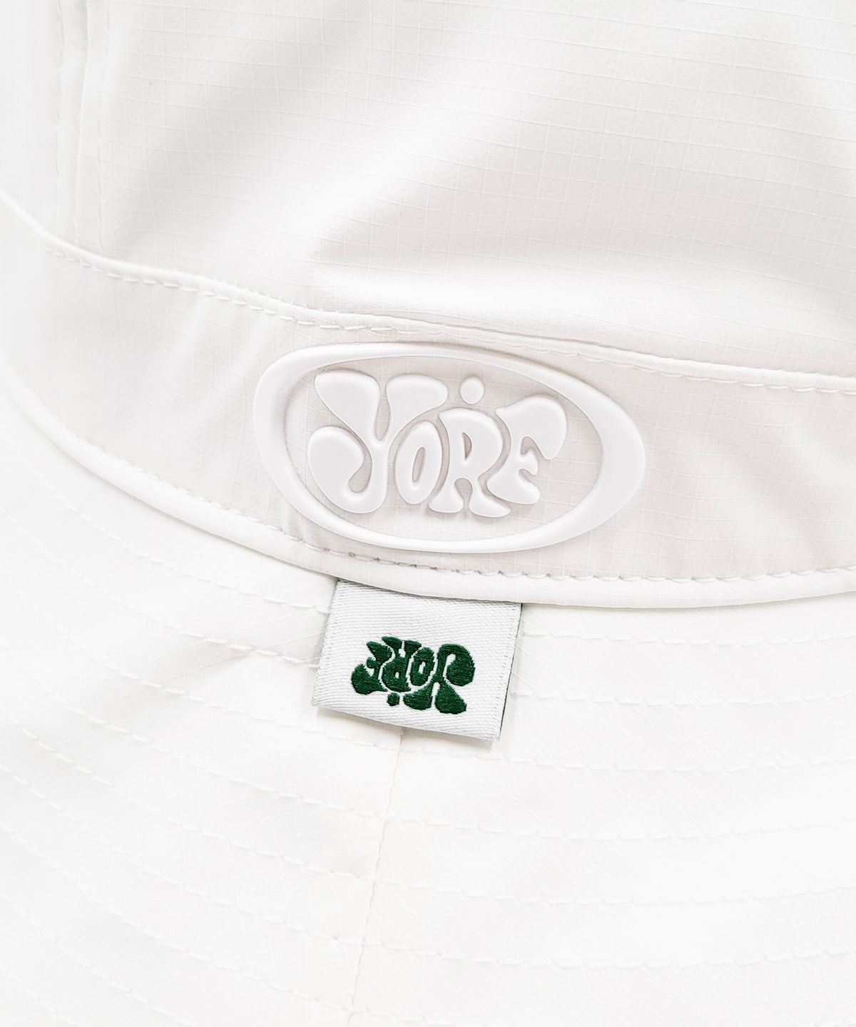 욜프(YORF) YORF LOGO POINT FISHING HAT WHITE 로고 포인트 피싱햇 화이트