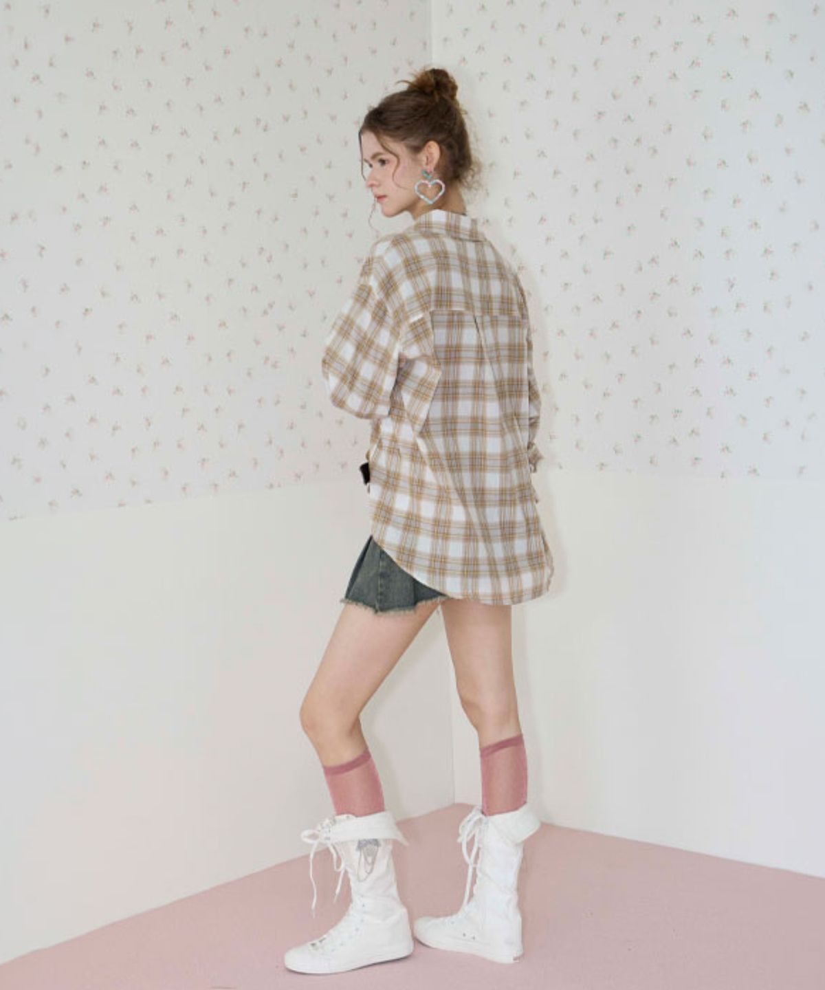 쿨키튼(KOOLKITTEN) Natural Cotton Plaid Shirt 2colors